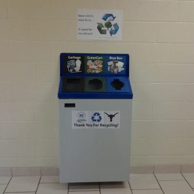 concention center recycling bins