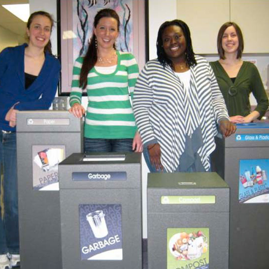 University Recycling Green Team ISQT- Recycling Program - Indoor Recycling Bin