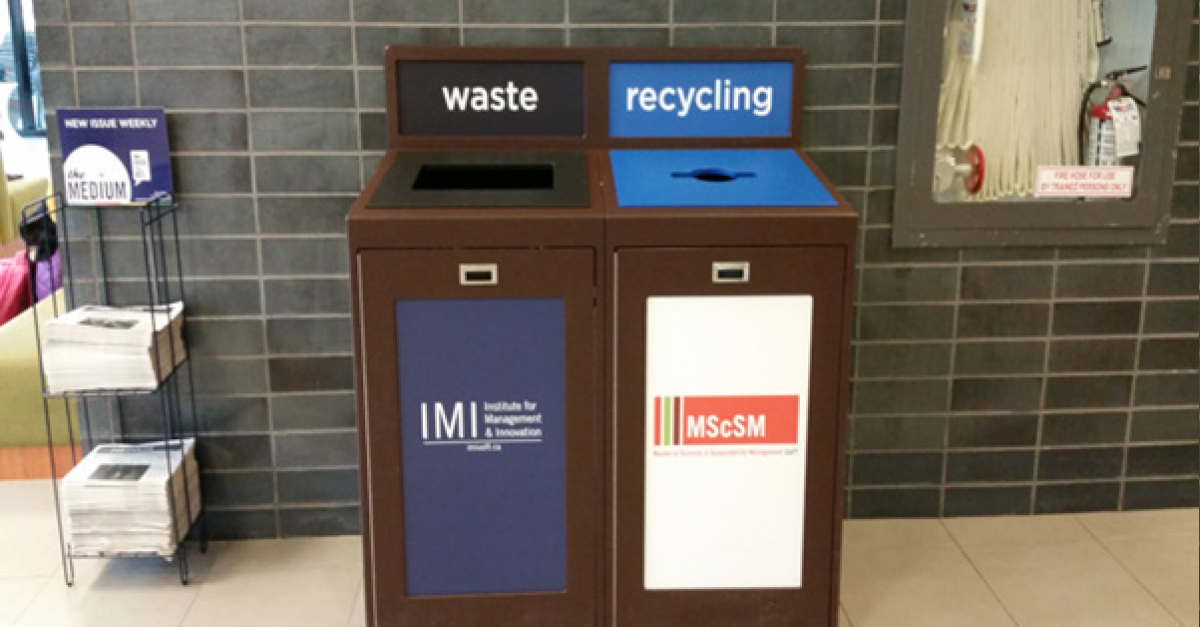 University of Toronto Recycling Graphics, Facility Managers, Campus Recycling