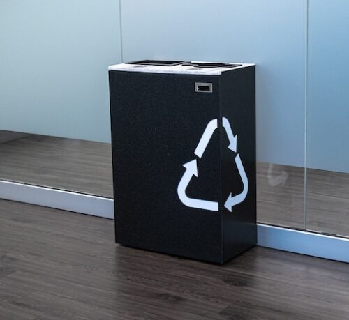 Cascade Recycling Bin | Premium Marble Design Station